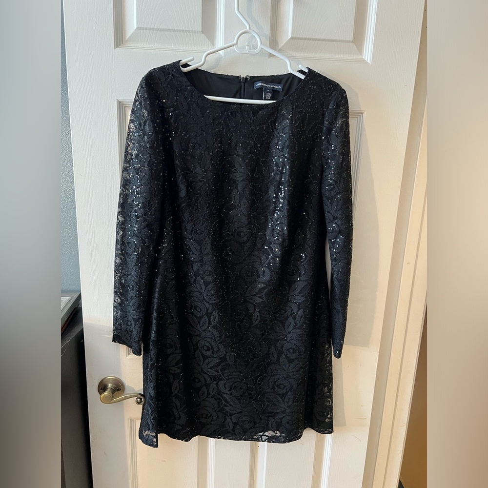 Short Black Sequence Dress